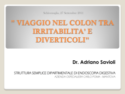 Intervento dr. Savioli - Associazione Arte e Cultura Schivenoglia