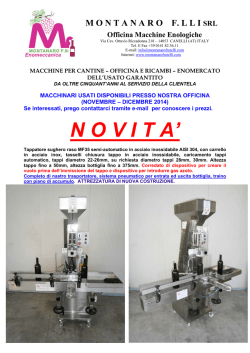 MONTANARO F. LLI SRL Officina Macchine Enologiche