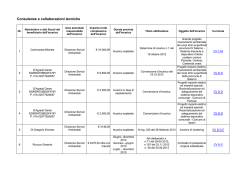 Consulenze e collaborazioni tecniche