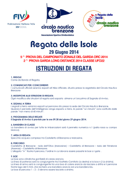 Istruzioni di Regata - Circolo Nautico Brenzone