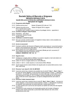 Istruzioni di Regata