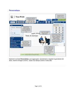Panoramica funzionalit&agrave;