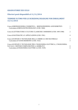 CONCORSO PER ESAMI A N&deg; 3 POSTI