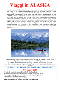 ALASKA E CANADA 2014 - Centro Turistico Acli