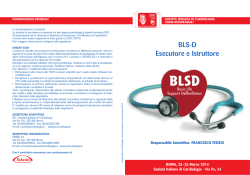 BLS-D Esecutore e Istruttore - Societ&agrave; Italiana di Cardiologia