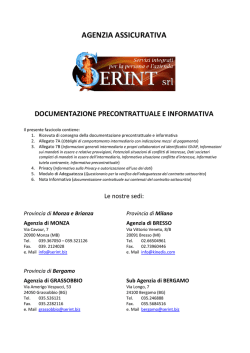 agenzia assicurativa documentazione precontrattuale e informativa