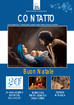 Periodico Contatto N.04 in pdf - Comunita&acute; Cattolica Italiana Monaco