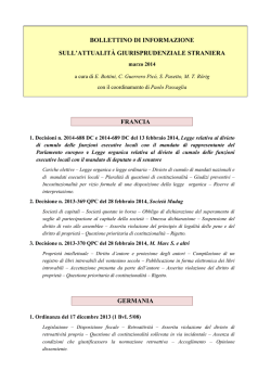 marzo 2014 - Corte Costituzionale