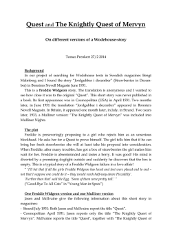 Quest and The Knightly Quest of Mervyn