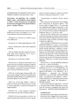 DETERMINAZIONE DEL DIRIGENTE UFFICIO