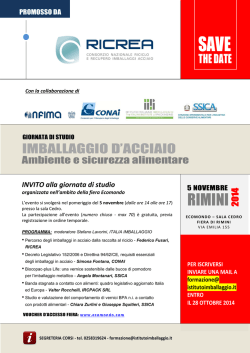 Scarica qui il programma - Istituto Italiano Imballaggio