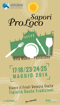 Il programma di Sapori Pro Loco 2014