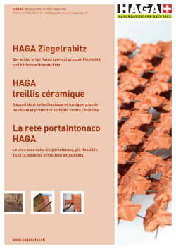 HAGA Ziegelrabitz HAGA treillis c&eacute;ramique La rete portaintonaco
