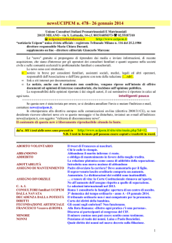 news 478 - 26 gennaio 2014