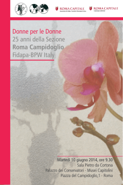 Programma 25ennale - FIDAPA BPW Italy Roma Campidoglio