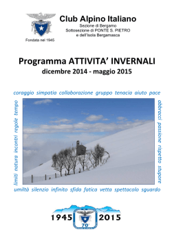 Scarica LIBRETTO - CAI Ponte San Pietro