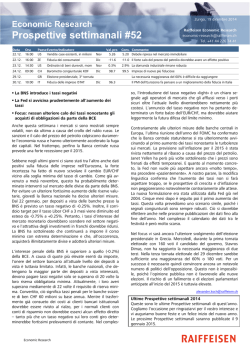 Prospettive settimanali #52