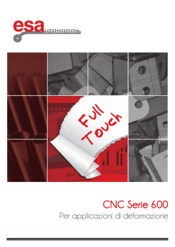 ESAUTOMOTION catalogo CNC SERIE 600 - ITA
