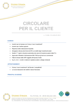 Scarica il documento - Studio Paolo Strada
