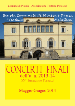 Scarica il programma - Associazione Teatrale Pistoiese