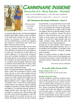 In ascolto della Parola di Dio