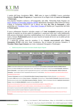 proposta formativa icom college / double degree program