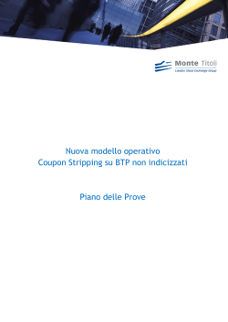 Nuova modello operativo Coupon Stripping su BTP non indicizzati