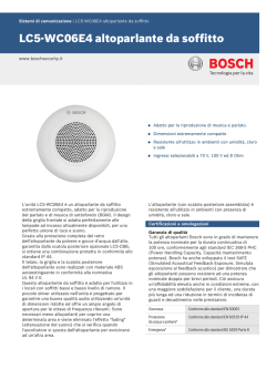 LC5-WC06E4 altoparlante da soffitto