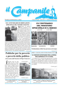 "Il Campanile" - Gennaio / Febbraio 2014