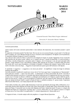 Marzo - Aprile - parrocchiarobbiate.it