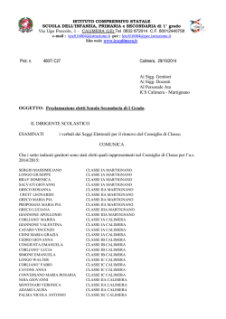 elettimedie - Istituto Comprensivo Statale Calimera