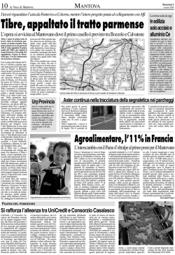 Tibre, appaltato il tratto parmense