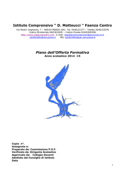 POF 2014-15 - IC Matteucci Faenza