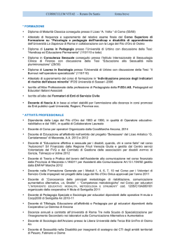 CURRICULUM VITAE - Renato De Santis forma