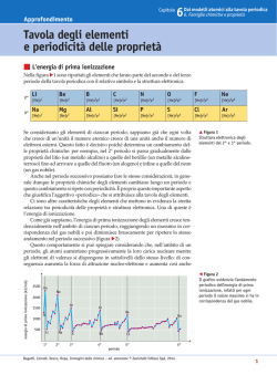 Tavola degli elementi e periodicit&agrave; delle propriet&agrave;