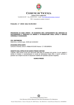 avviso di gara traslochi