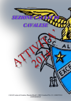 SEZIONE CAI-SAT DI CAVALESE &ldquo;Beppe Bertagnolli&rdquo;