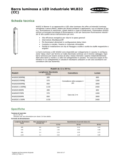 Barra luminosa a LED industriale WLB32 (CC)