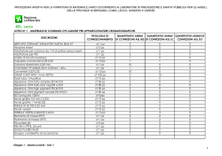 PROCEDURA APERTA PER LA FORNITURA DI