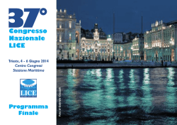 37&deg; Congresso Nazionale LICE - Ordine dei medici