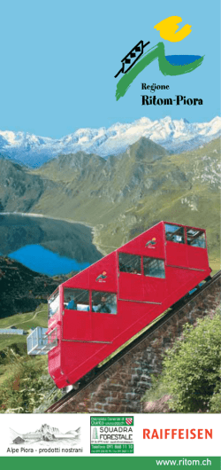 prospetto edizione 2014 - Regione Ritom