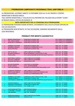 i premiati