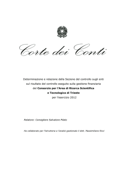 Sezione del controllo sugli enti - Delibera n. 72