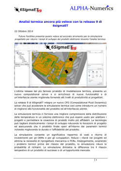 Analisi termica ancora pi&ugrave; veloce con la release - ALPHA