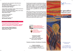 La guerra come apocalisse La guerra come apocalisse