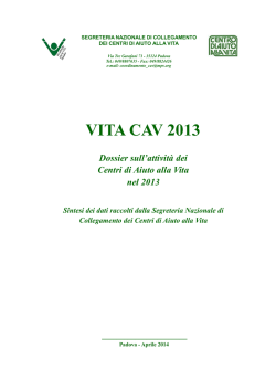 VITA CAV 2013 - Movimento per la Vita