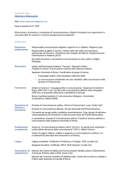 Pubblicazioni - Gianluca Giansante