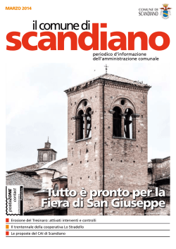 Marzo 2014 - Comune di Scandiano