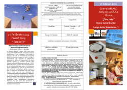 15 Febbraio 2014 ISAAC Italy “ fare rete”