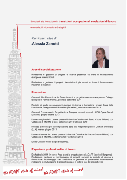 CV italiano (pdf) - Moodle ADAPTLAND